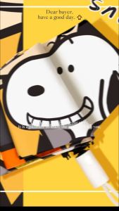 Snoopy Dual use of rain and sun  Cartoon Design Folding Umbrella Sunshade and Sun Protection umbrell