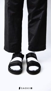 SAOKI - Sandal Slop Pria Wanita Traveling Sendal Casual Slip On Slide Arterix Black