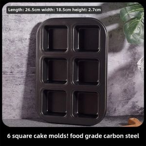 12 Cavity Square Multi-purposebakingtray Non-Stick Mini Muffin Baking Pan Square Muffin Tin Tray Corrosion-Resistant Bakeware