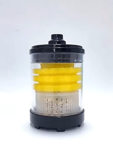 Aquarium Filter Fish Poop Stool Toilet Manure Suction Filter Collector Fish Tank Bio-Sponges With Media Balls Oxygen Increasing Mini Fish Tank Filter Water Fairy Suction Toilet Fully Automatic Biochemical Sponge Oxygen Filtration Pump