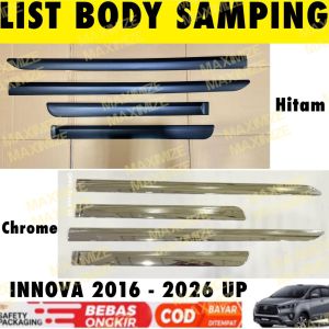 List Body Samping Innova Reborn 2016 2018 2022 2024 2025 2026 Hitam Chrome