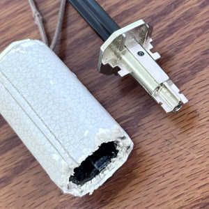 DIY Black Umbrella Handle Leather Repair Parts Foldable Three-layer Rain Umbrella Double-layer Rainproof Home Living Accessories