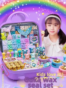 KAMOLAN | Birthday Gift Wax Seal Stamp Set DIY Decompression Toy Kit Wax Pellets