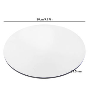 20Cm Gương Tròn Khay Tiệc Cưới Trung Tâm Trang Trí Acrylic Nến Hoa Bó Hoa Đĩa Tiệc Giáng Sinh Trang Trí Nhà