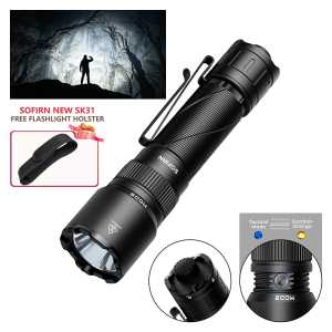 Sofirn | SOFIRN SK31 6500LM Powerful Tactical Flashlight IPX8 Waterproof Type-C 21700 Rechargeable Hand Torch Outdoor Hunting Light