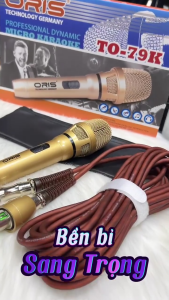 [HCM]Micro có dây karaoke chính hãng ORIS TO-79K hát nhẹ hút giọng mic kèm dây zin dài 5m chống gãy bền bỉ