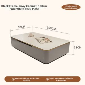 HSMJ | Simplicity Modern Luxury Rectangular Coffee Table Black Slate