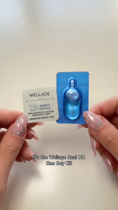 WELLAGE Real Hyaluronic One Day Kit (Moisturizing & Brightening Ampoule with Hyaluronic Capsule for All Skin Types) - Skincare | Treatment / Serum Concentrate