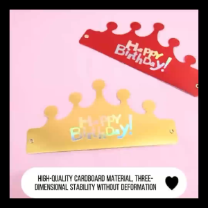 Buy 5 Get 5 Foldable Paper Birthday Crown Happy Birthday Hat for Kids Adult Party Decor Set