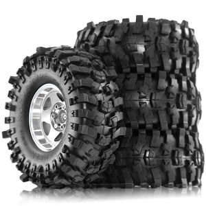 RS | 4pcs 1.9 in Wheel Tires for 1/10 TRX4 TRX6 SCX10 II 90046 SCX10 III AXI03007 Gen7/8 D90 VS4-10 RC Crawler Car