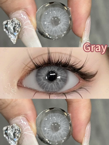 EYESHARE (COD) 2 buah/1  soflen pasang CYPRUS Seri softlens lensa mata penuh gaya dan cantik softlens color alam Brown/Gray/BLUE/GREEN diameter 14.2MM Yearly Used/Tersedia selama 12 bulan