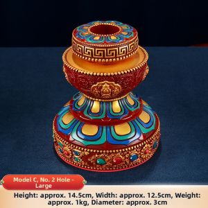 ZANGCUN | Tibetan Style Resin Painted Decorative Arrow Stand