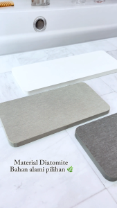 TerraTure Diatomite Tray Tatakan Botol Sabun Gelas Coaster Aesthetic Tempat Alat Mandi
