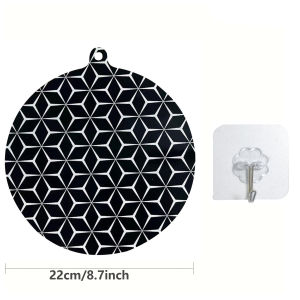 1/4 Chiếc Tấm Bảo Vệ Tấm Cảm Ứng Silicon Tròn Thảm Nấu Ăn Chống Thấm Nhiệt Thân Thiện Với Môi Trường Chịu Được 240 ° Phụ Kiện Nhà Bếp C