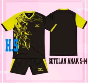 KAOS  OLAHRAGA JERSEY GERATIS SABLON NAMA DAN NOMOR PUNGGUNG BAJU BOLA BAJU BADMINTON BAJU FUTSAL BAJU VOLY UNTUK ANAK LAKI LAKI DAN WANITA UMUR 7 SAMPAI 14 TAHUN