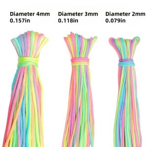 Diameter 2mm 3mm 4mm Color Umbrella Rope Bracelet Core Braided Wire Jewelry Accessories DIY Bracelet Thin Round Rope Accessori