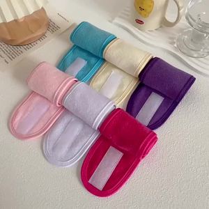 3Colors Adjustable Head Band Spa Wide Hairband for Women Yoga Bath Shower Makeup Wash Face Cosmetic Bands Soft Headband Tools