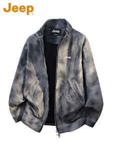 Jeep | Stylish American Tie-dye Loose Fit Mens Jacket Spring New Arrival