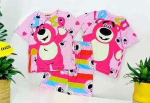 (9-38kg) Bộ ngố lửng bé gái thun lạnh 3D mềm mịn mát y hình Thun lạnh bao đẹp!  100