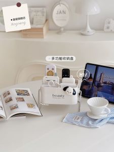 Creative Luxury Living Room Remote Control Storage Box Multi-Functional Desktop Organizer Rack Bedside Table Plastic Storage Bin
