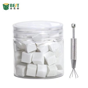 50Pcs Nano Cleaning Sponge with Grab Pen QJ1 for Cell Phones Screen Frame Camera Multifunction Cleaning Sponge Hand Tools Set