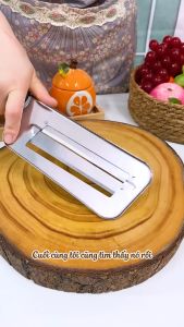 Dao 2 Lưỡi Cắt Rau Củ Quả Siêu Bén Bằng Thép Không Gỉ OKSEP Dao Bào Bắp Cải Cà Rốt Khoai Tây Siêu Nhanh