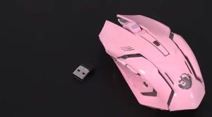 Wireless Mouse Bluetooth 2.4g Rechargeable Mause Player Usb Optical Mute Pink Game Mouse Gift