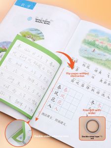 SHANGJIA | Preview & Review Flash Cards Double-sided for Primary School Students Grade 1-5 Chinese Textbook
