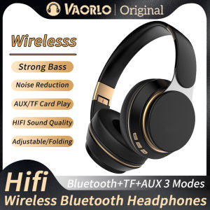 VAORLO | 07S Wireless Headphones Foldable Adjustable Stereo Gaming Earphone Bluetooth+TF Play+3.5mm AUX 3 Modes HIFI Heavy Bass Headsets