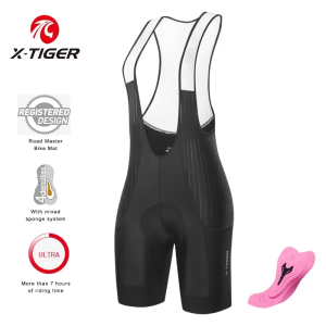 X-Tiger | X-TIGER Women Pro Cycling Bib Shorts Summer Breathable High Elastic ST-MULTI Cushion MTB Road Bicycle Shorts