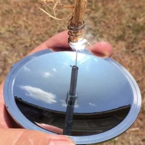 Outdoor Emergency Tool Gear Accessories Windproof Fire Starter Outdoor Solar Lighter Camping Survival Camping Equipment Starter