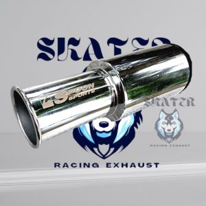 PROMO TURUN HARGA COD knalpot racing mobil spoon sport hard croom murah WOW WOW