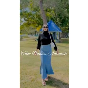 ROK JEANS DUYUNG KOREAN STYLE / ROK SLIT JEANS DUYUNG WANITA DEWASA / ROK JEANS DUYUNG PANJANG