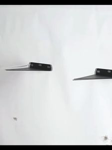 Adjustable Wall Mounted Black Triangle Folding Angle Bracket Shelf Support - Heavy Duty Hardware for Floating Shelves DIY Home Decor