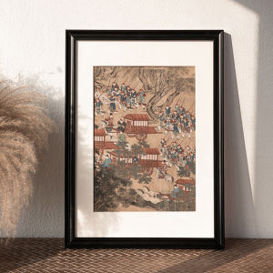 FENGHONGTAO | New Chinese Style Picture Frame for Calligraphy and Painting Mounting 20 Inch