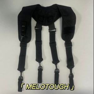 Tactical Duty Belt Harness Suspenders Padded Tool Belt Suspender Padded Adjustable Suspenders( with Key Holder)
