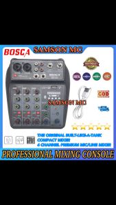 Bosca 4S Professional Mixing Console Mixer Audio Sound System 4 Channel Bluetooth/USB/MP3 PlaybackMobile PhoneComputer