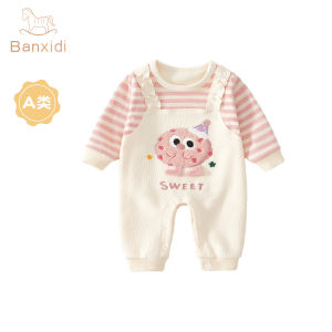 Spring Outfit Baby Girl Romper Spring Climbing Suit Baby Clothes Casual Style Long Sleeve A-Class Safety Standard Spring Autumn Use