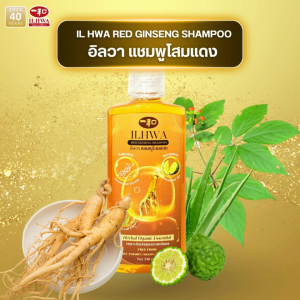 อิลวา แชมพูโสมแดง พิเศษ 6 ขวด Ilhwa red ginseng shampoo กลิ่นหอมอ่อนๆ สดชื่น ฟองนุ่ม จากธรรมชาติ