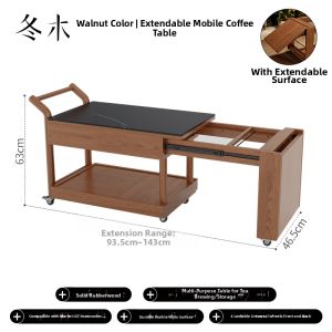 DONGMU | Expandable Mobile Stone Table for Tea
