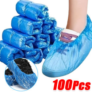 100/500pcs Disposable Shoe Covers / Durable Waterproof Indoor Shoe Cover / Premium Thickened Plastic Protective Shoe Cover / Non-slip Boot Shoes Covers for Women & Men