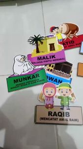 Hiasan Dinding Kelas Edukatif - Nama Malaikat & Peraga Nama Malaikat