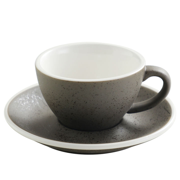Retro Italian Ceramic Coffee Cup And Saucer Set 300ml Standard ...