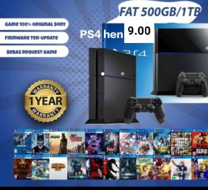 PS4 FAT HEN 9.00/ HEN 12.02 HARDISK 1TB GAME BEBAS REQUEST GAME
