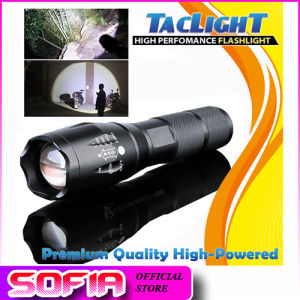 A100 Tactical Flashlight - Portable Ultra-bright LED Handheld Flashlight Military Class Tac Light with 5 modes