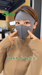 Khẩu Trang Vải Su Che Trán Chống Tia UV Chống Ô Nhiễm Bụi Mịn Chống Nắng Cực Tốt Chất Su Mát Thoải Mái DASEP