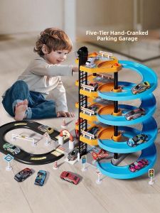 TEMiTANGMI | Educational Car Track Parking Garage Toy