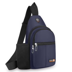 New waterproof crossbody bag fashionable chest bag multifunctional casual single shoulder water cup mens backpack for travel