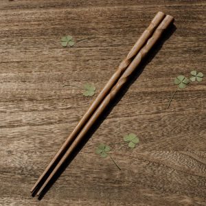 Retro Japanese Style Sushi Seafood Sharp Tip Chopsticks Indoneasia Ironwood Material No Harmful Paint No Wax Dining Utensils