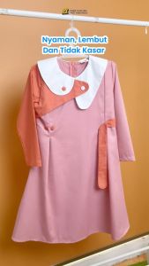 Gamis Anak Perempuan Wanita Cewek Cewe Muslimah Tanggung Premium Model Terbaru Kekinian Hooflakids Usia Umur 1 2 3 4 5 6 7 8 9 10 Tahun Nafisa Hoofla Kids